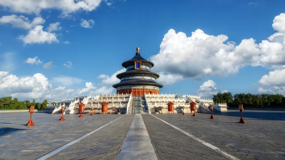 Temple of Heaven in Beijing — the circular Hall of Prayer for Good Harvests, a Ming-dynasty architectural monument