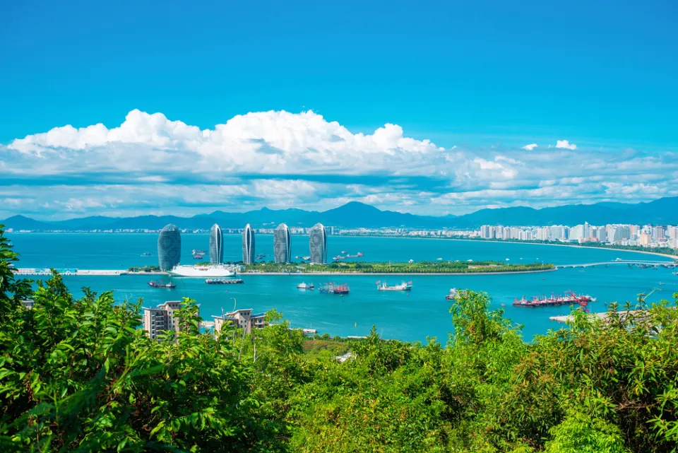 Остров Феникс — элитный курортный комплекс Саньи с высоты