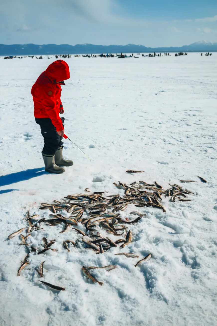萨哈林小渔翁——全家冰钓体验 — 张照片 05, 阿米斯特短途游