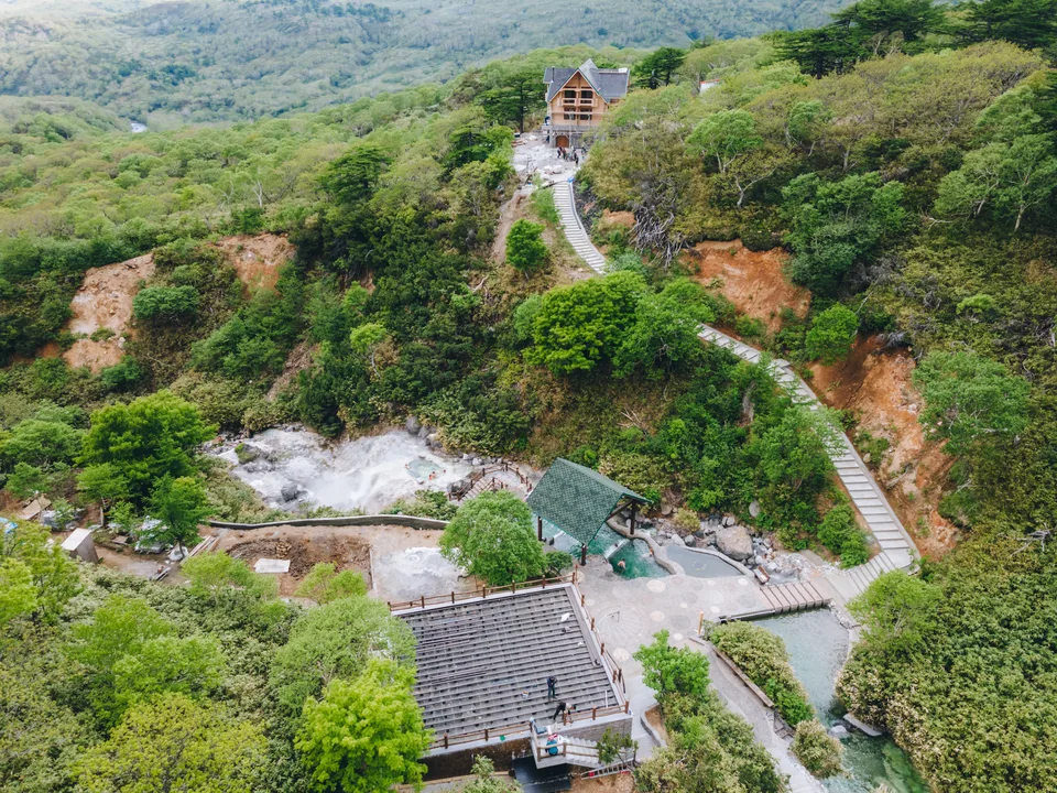 Фумарольное поле вулкана Баранского