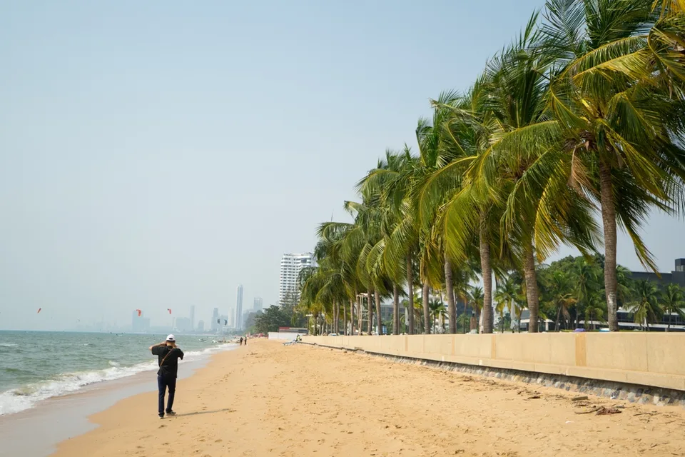 Пляж в южной части Паттайи