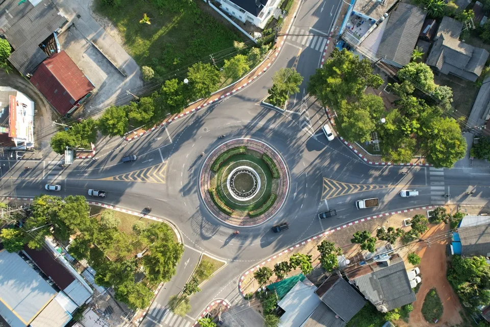 Городской перекрёсток на Самуи
